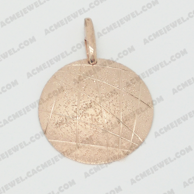 Pendants Silver sand / shiny / sparkling 3-tone(rose gold plating(sand finishing)/rose gold plating/sparkling finishing)