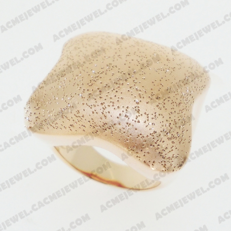 Rings Brass matt / sparkling / shiny 3-tone( matt rose gold plating / sparkling finishing /rose gold plating)