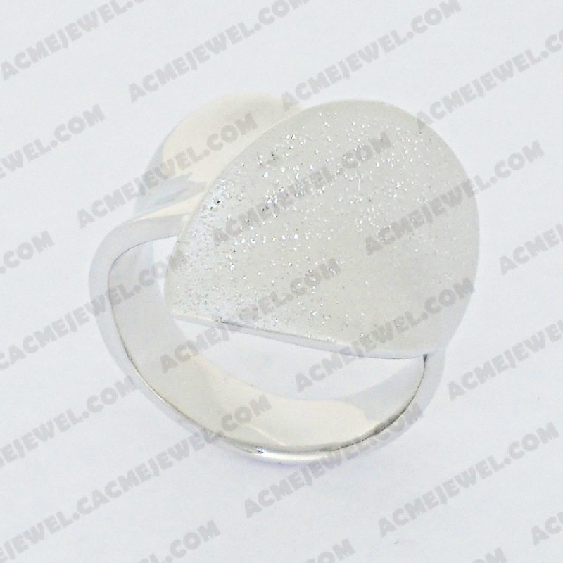 Rings Brass shiny / matt / sparkling 3-tone( rhodium plating/matt rhodium plating /sparkling finishing)