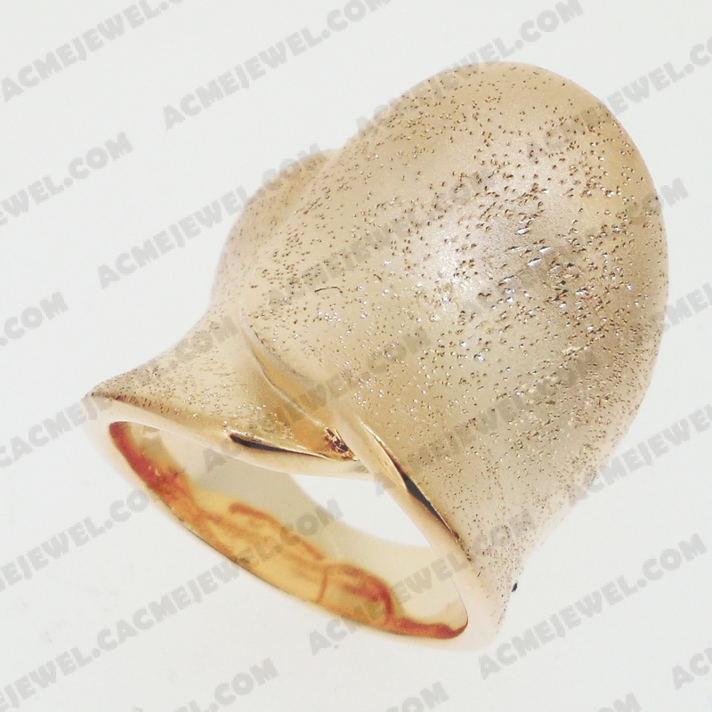 Rings Brass matt / sparkling / shiny 3-tone( matt rose gold plating / sparkling finishing /rose gold plating)