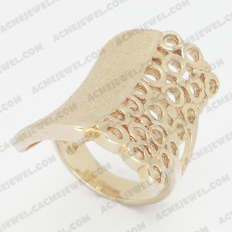 Rings Brass matt / sparkling / shiny 3-tone( matt  gold plating / sparkling finishing / gold plating)
