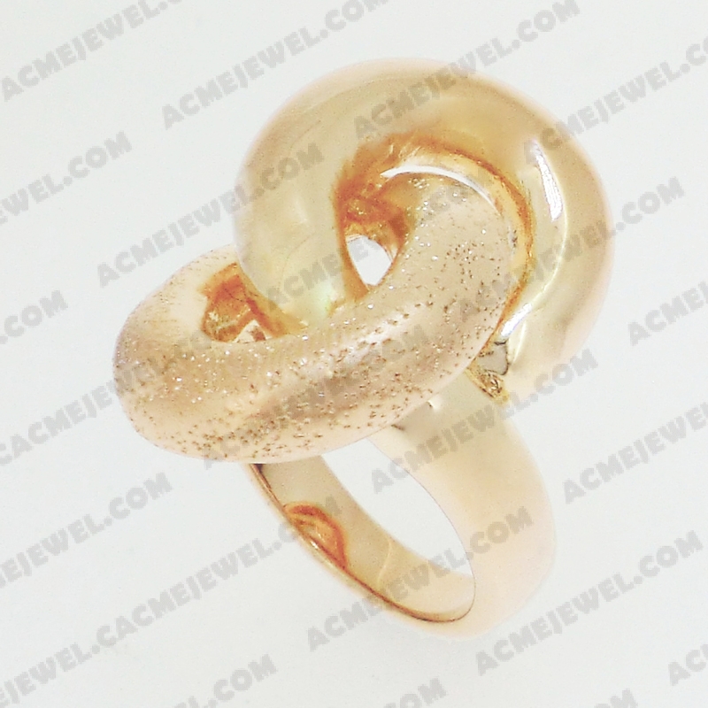 Rings Brass shiny / matt / sparkling 3-tone(rose gold plating / matt rose gold plating / sparkling finishing)