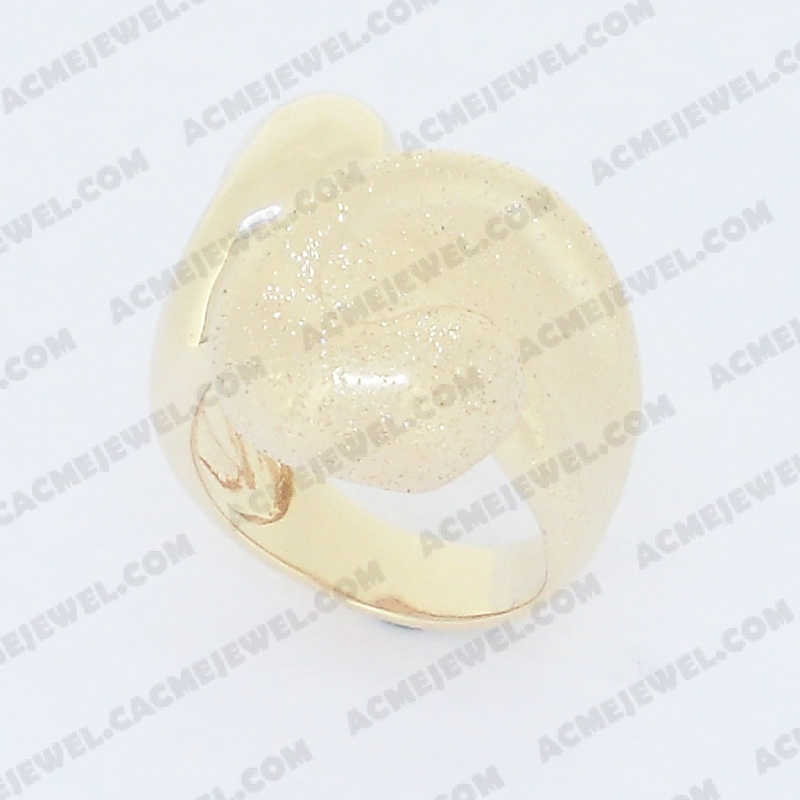 Rings Brass shiny / matt / sparkling 3-tone( gold plating/ matt gold plating/ sparkling finishing)