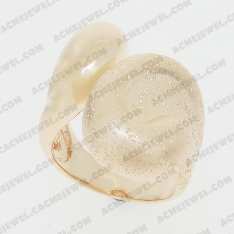 Rings Brass shiny / matt / sparkling 3-tone(rose gold plating / matt rose gold plating / sparkling finishing)