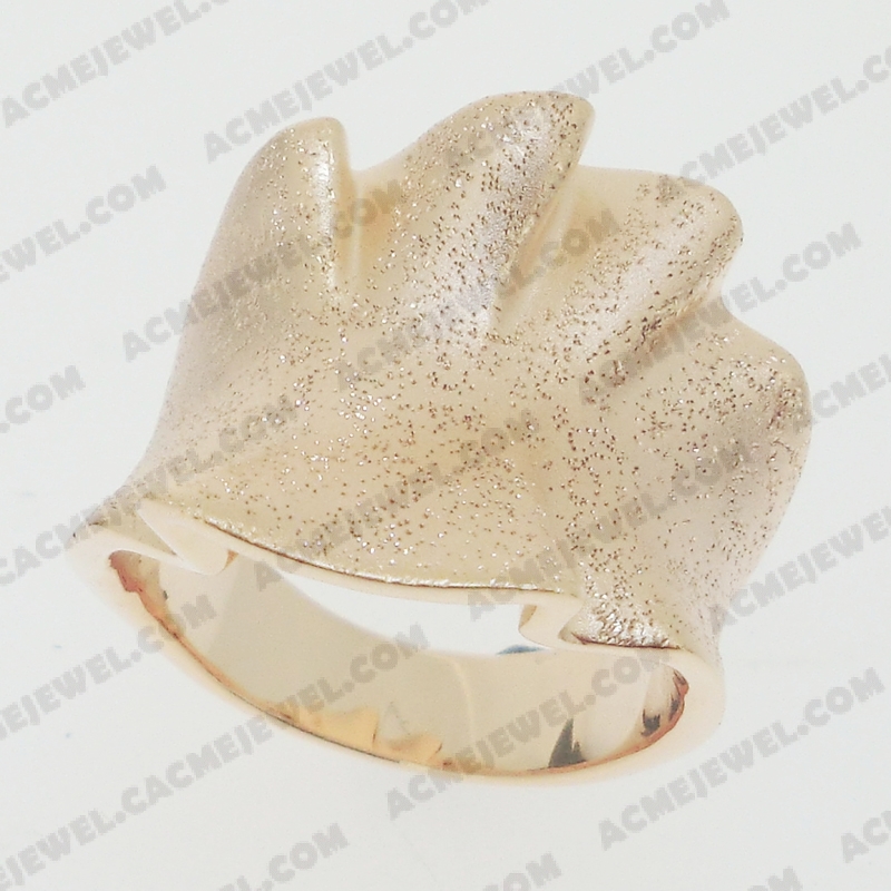 Rings Brass matt / sparkling / shiny 3-tone( matt rose gold plating / sparkling finishing /rose gold plating)