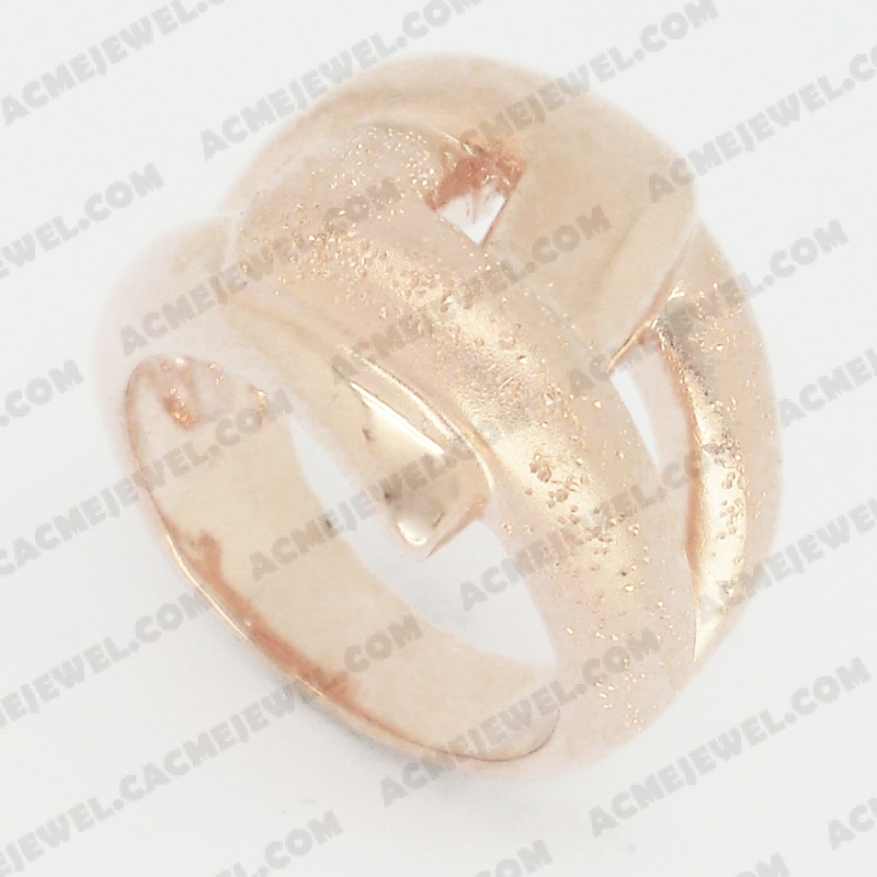 Rings Brass shiny / matt / sparkling 3-tone(rose gold plating / matt rose gold plating / sparkling finishing)