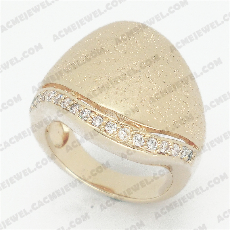 Rings Brass matt / sparkling / shiny 3-tone( matt  gold plating / sparkling finishing / gold plating)