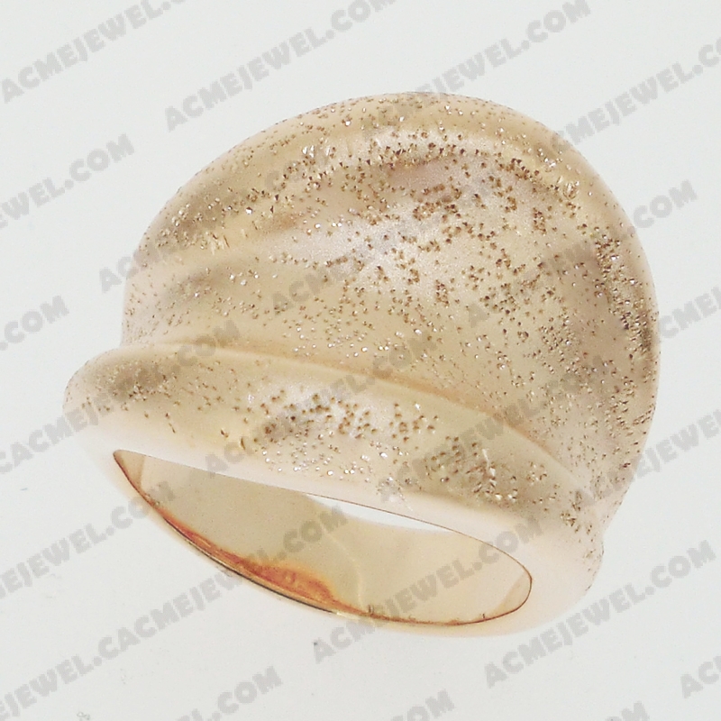 Rings Brass matt / sparkling / shiny 3-tone( matt rose gold plating / sparkling finishing /rose gold plating)