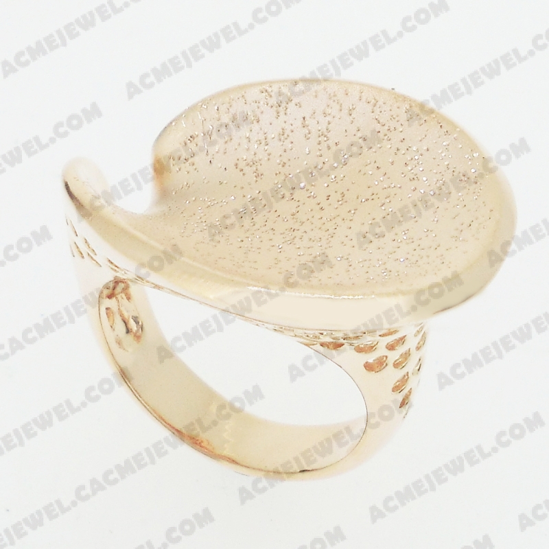 Rings Brass matt / sparkling / shiny 3-tone( matt rose gold plating / sparkling finishing /rose gold plating)