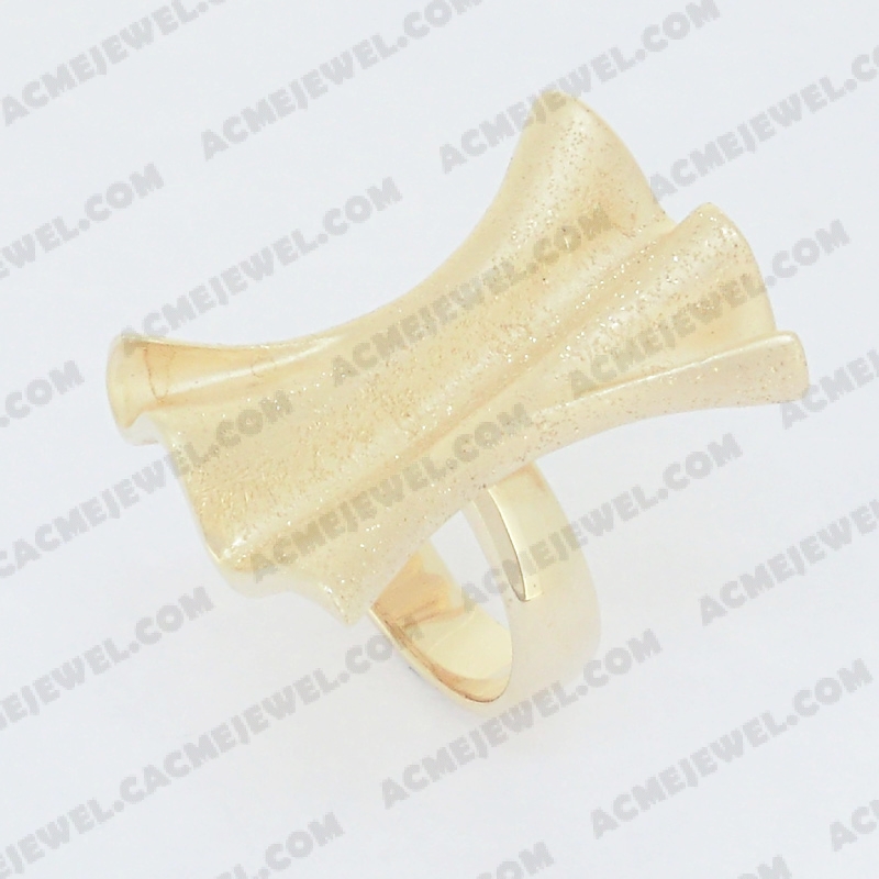 Rings Brass matt / sparkling / shiny 3-tone( matt  gold plating / sparkling finishing / gold plating)