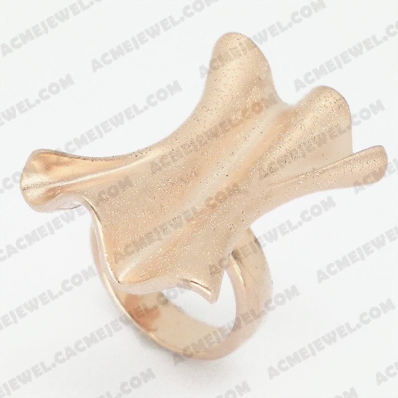 Rings Brass matt / sparkling / shiny 3-tone( matt rose gold plating / sparkling finishing /rose gold plating)
