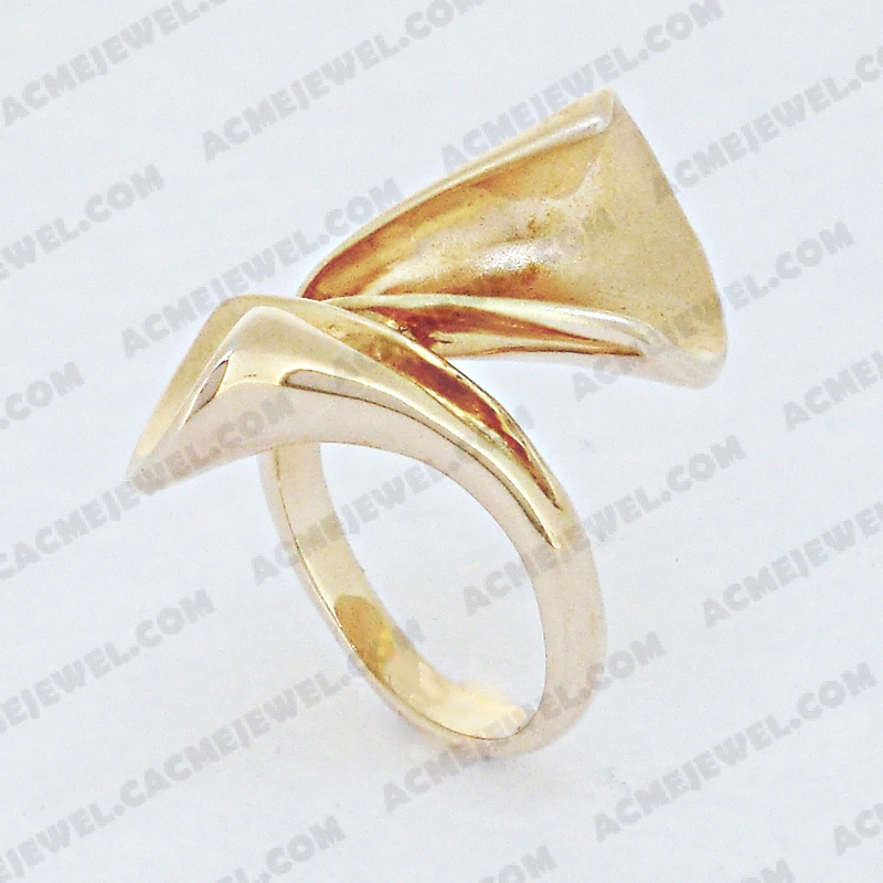 Rings Brass matt / shiny 2-tone(matt rhodium plating/gold  plating)