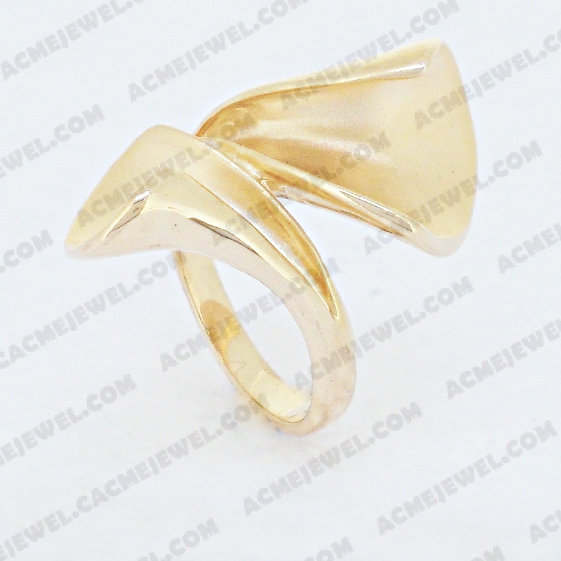 Rings Brass shiny / matt 2-tone( gold plating/matt  rhodium plating)