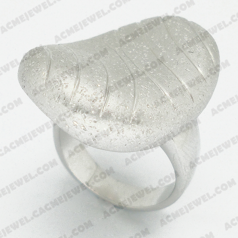 Rings Brass matt / sparkling / shiny 3-tone( matt rhodium  plating / sparkling finishing /rhodium plating)