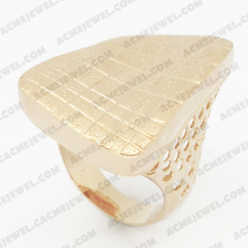 Rings Brass matt / sparkling / shiny 3-tone( matt  gold plating / sparkling finishing / gold plating)