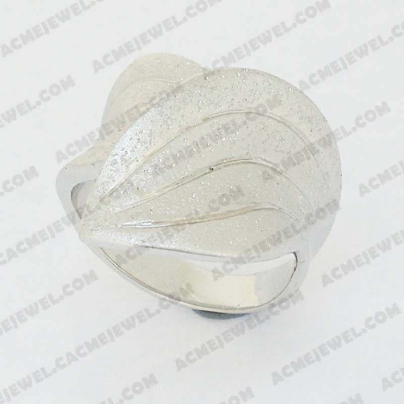 Rings Brass matt / sparkling / shiny 3-tone( matt rhodium  plating / sparkling finishing /rhodium plating)