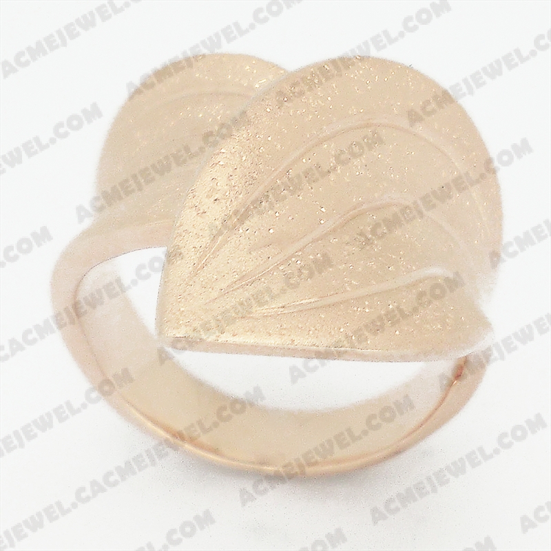 Rings Brass matt / sparkling / shiny 3-tone( matt rose gold plating / sparkling finishing /rose gold plating)