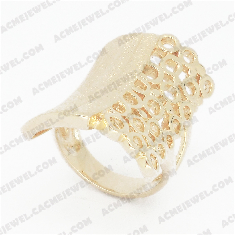 Rings Brass shiny / matt / sparkling 3-tone( gold plating/ matt gold plating/ sparkling finishing)