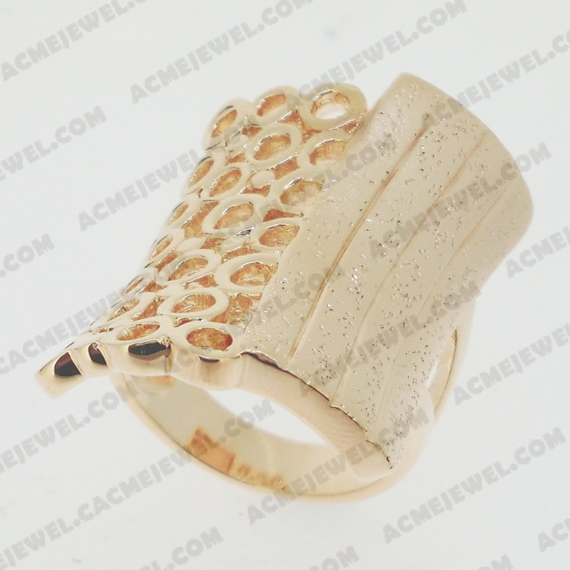 Rings Brass shiny / matt / sparkling 3-tone(rose gold plating / matt rose gold plating / sparkling finishing)