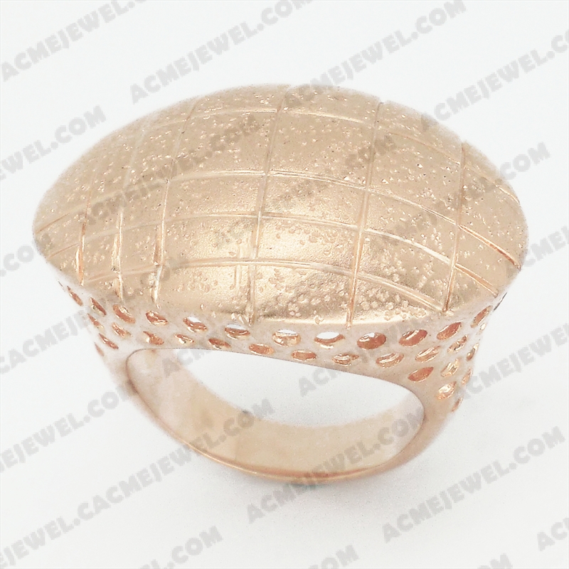 Rings Brass matt / sparkling / shiny 3-tone( matt rose gold plating / sparkling finishing /rose gold plating)