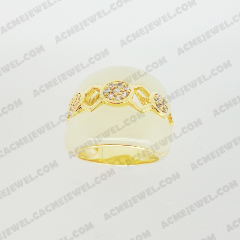 Rings Brass shiny Gold plating
