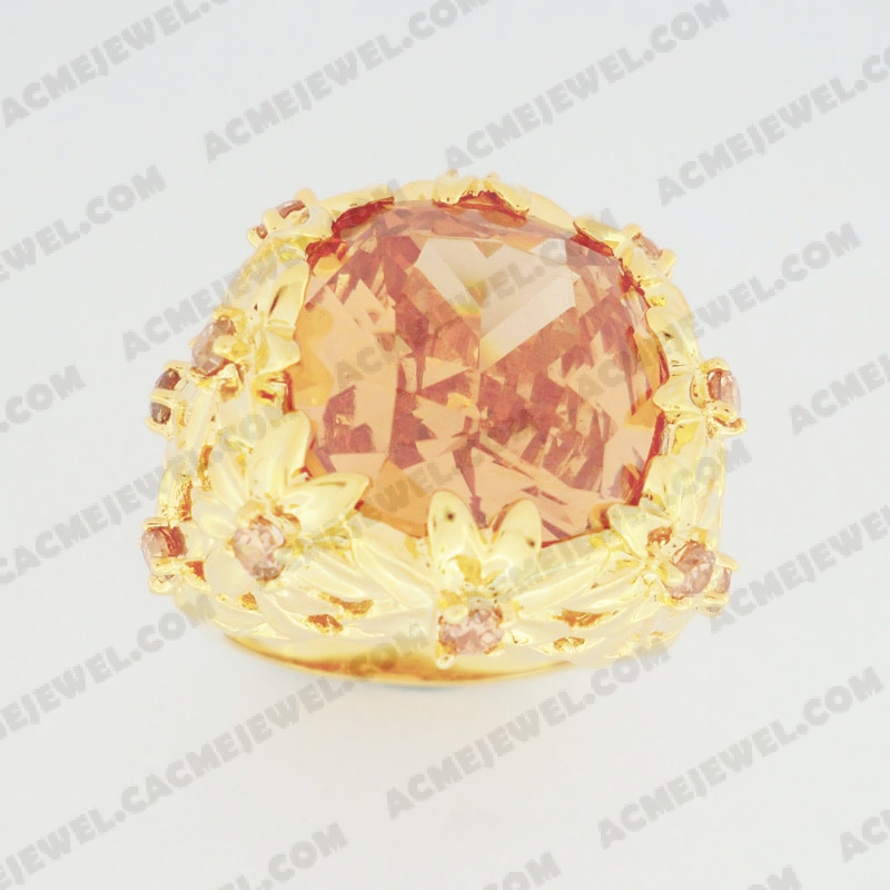 Rings Brass shiny Gold plating