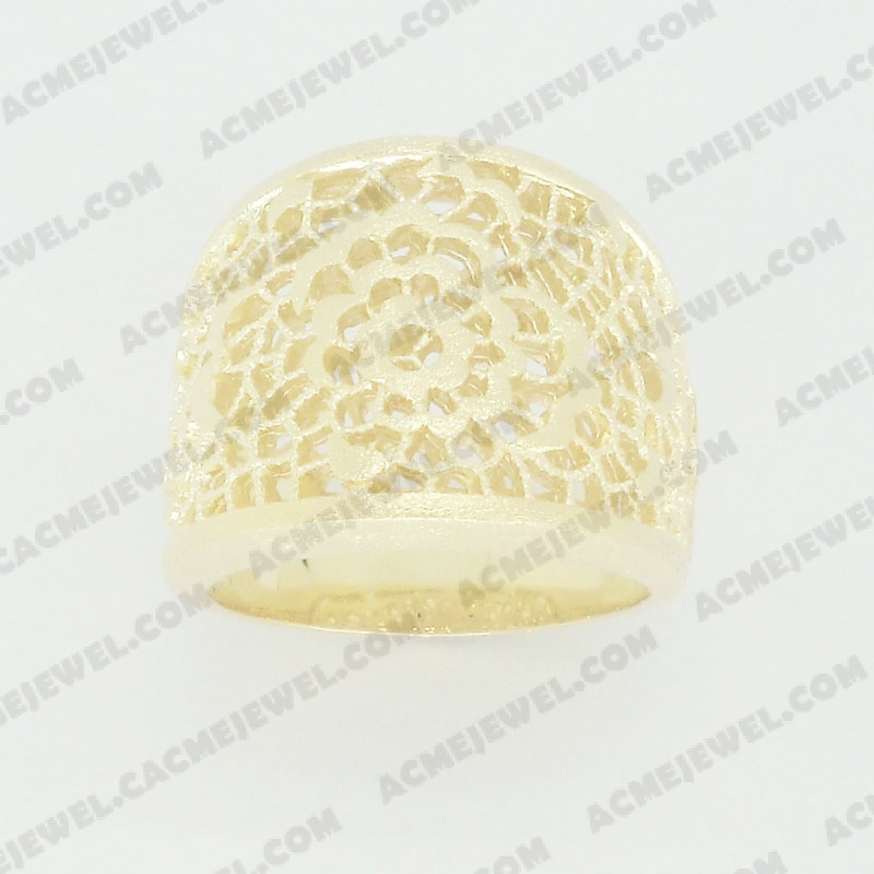 Rings Brass sand / shiny 2-tone(gold plating(sand finishing)/gold plating)