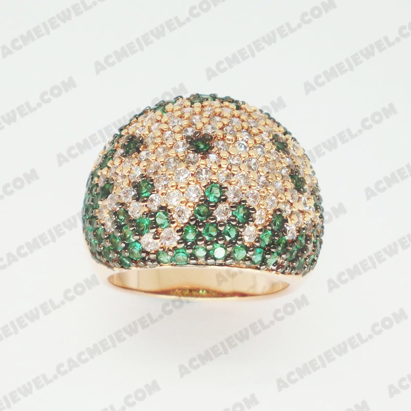Rings Brass shiny Rose gold plating +black plating