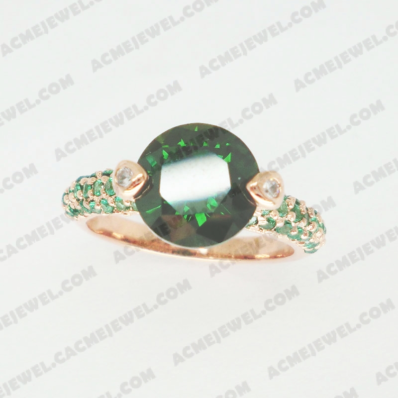 Rings Brass shiny Rose gold plating