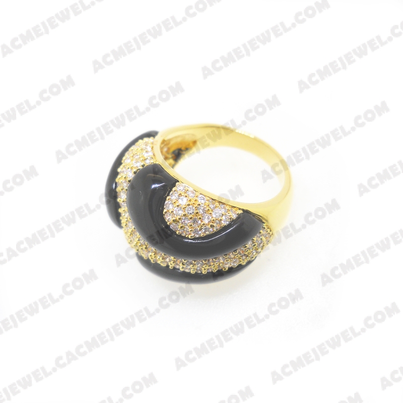 Rings Brass shiny Gold plating