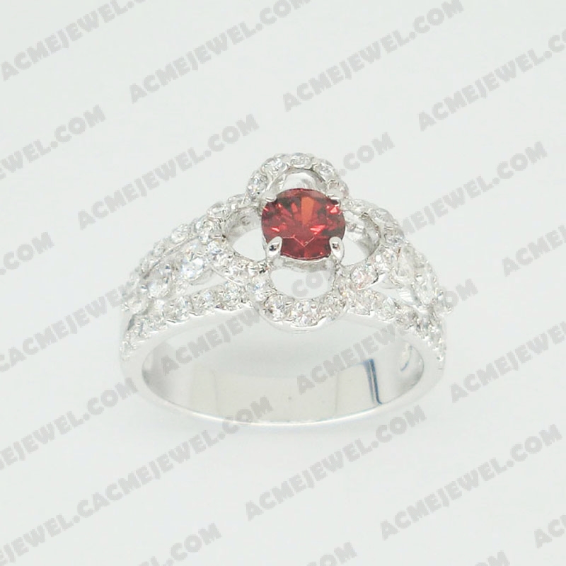 Rings Brass shiny Rhodium plating