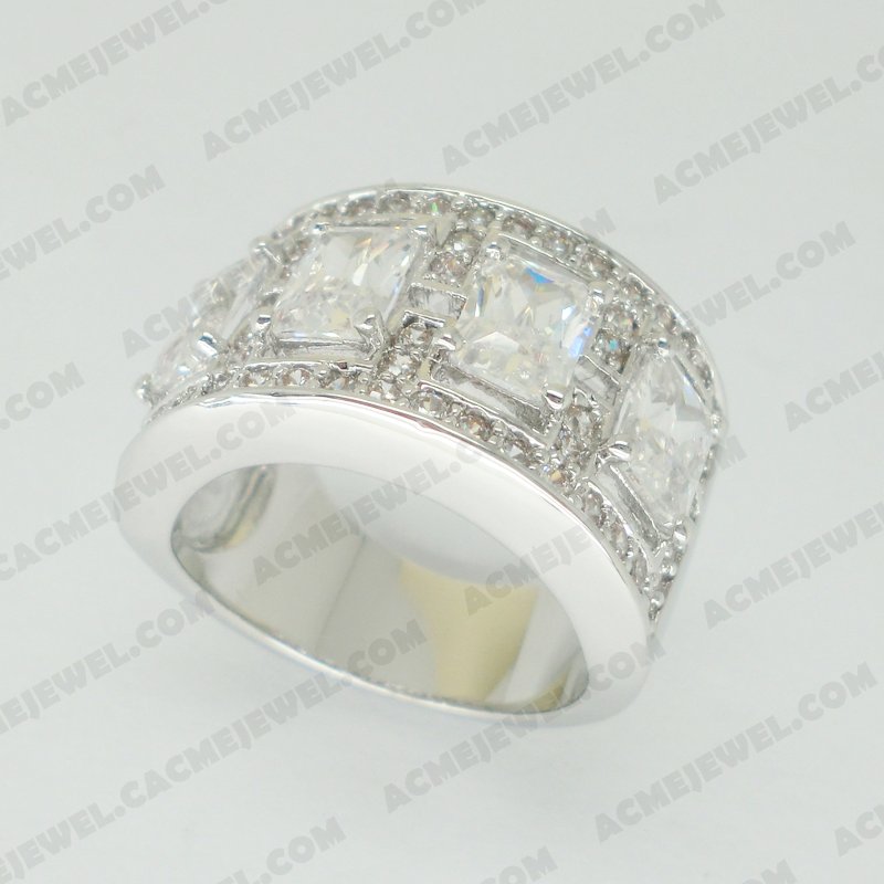 Rings Brass Shiny Rhodium