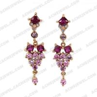   Earrings Silver / Brass  Rose gold plating