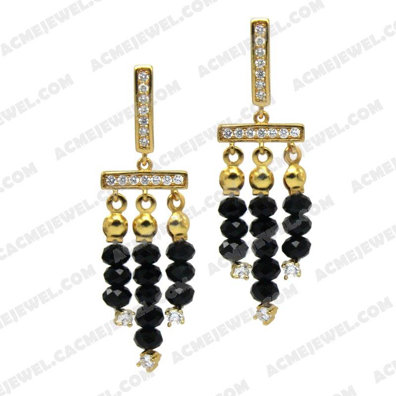 Earrings Silver / Brass  Gold plating