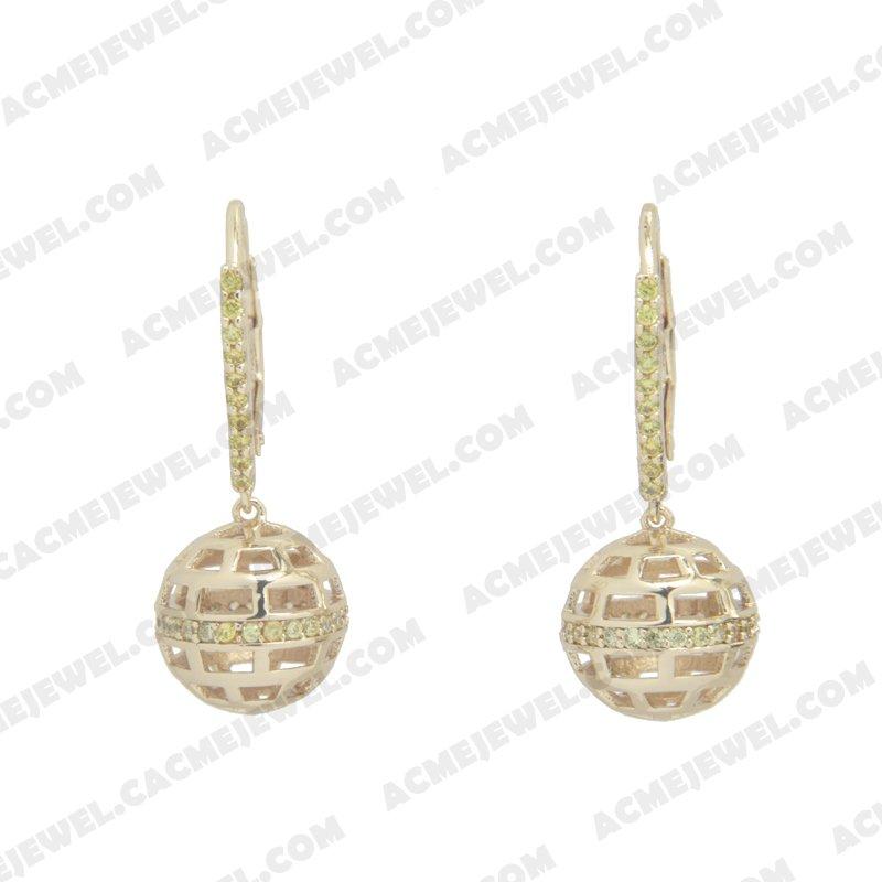 Earrings 925 Sterling Silver  Gold 