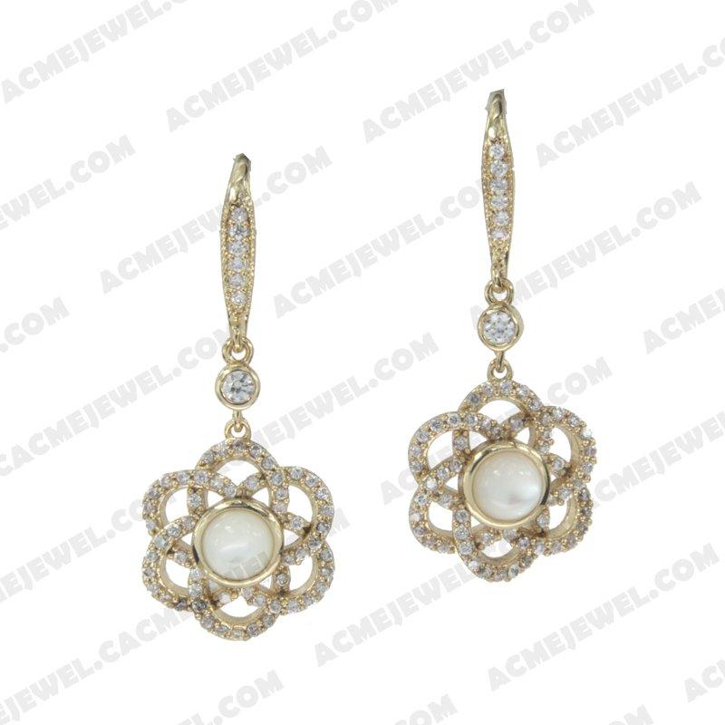 Earrings 925 sterling silver   Gold 