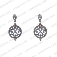   Earrings 925 sterling silver   Black rhodium 