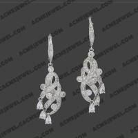   Earrings 925 sterling silver   Rhodium 