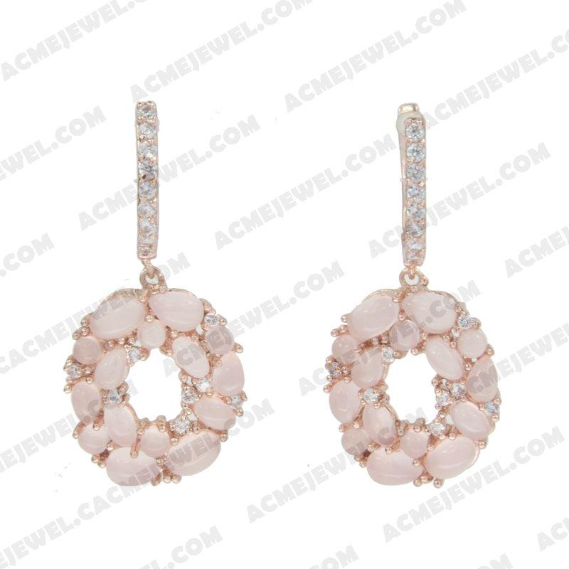 Earrings 925 sterling silver   Rose gold 