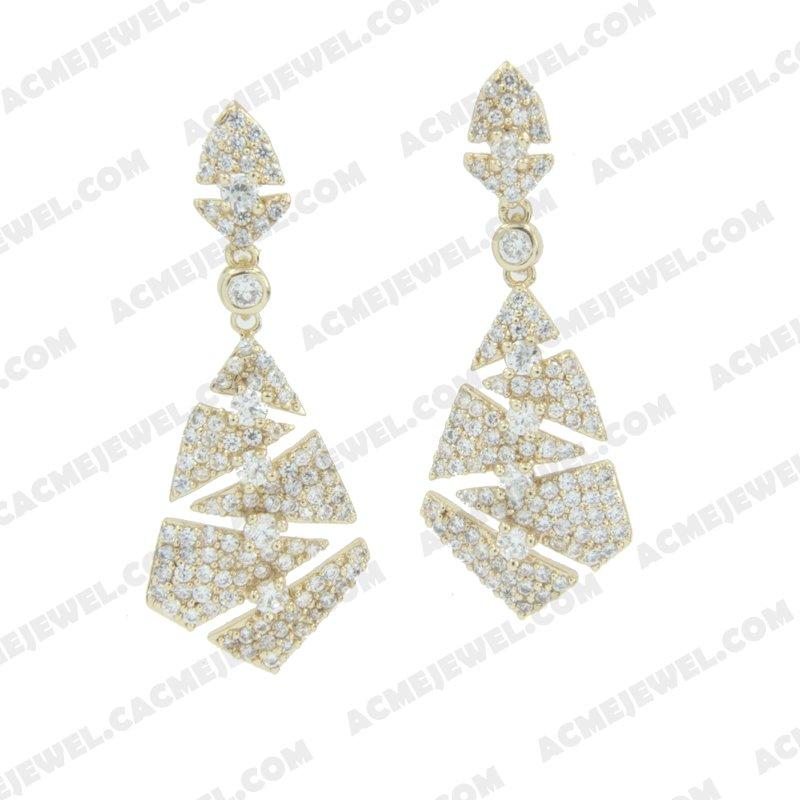 Earrings 925 sterling silver   Gold 