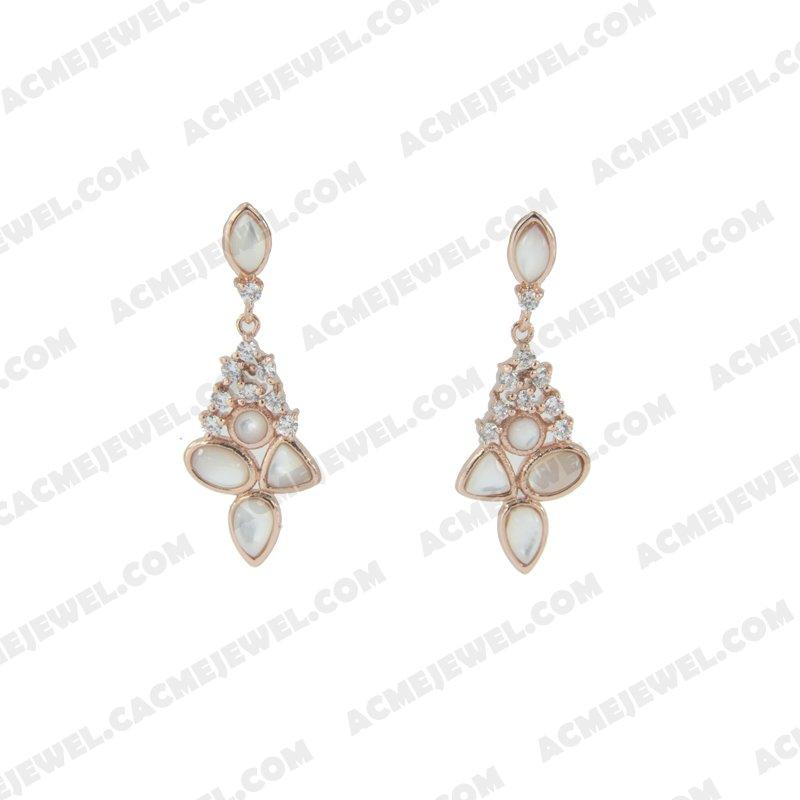 Earrings 925 sterling silver   Rose gold 