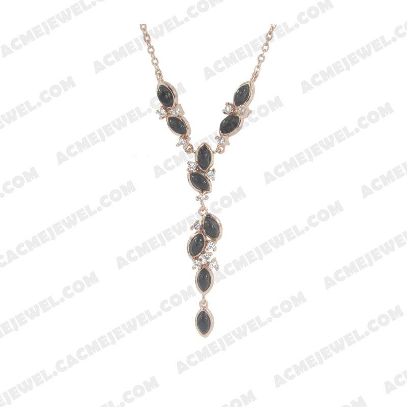 Necklace 925 sterling silver   Rose gold 