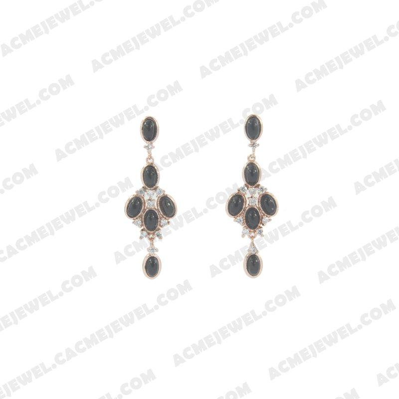 Earrings 925 sterling silver   Rose gold 