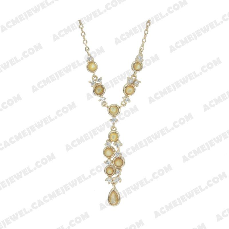 Necklace 925 sterling silver   Gold 