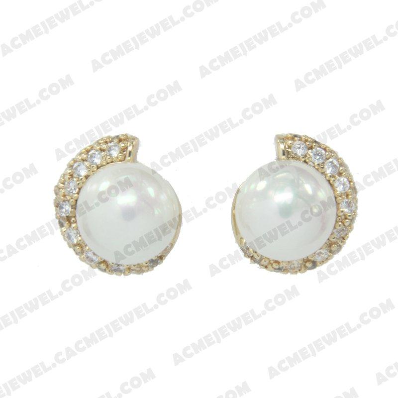 Earrings 925 sterling silver   Gold 