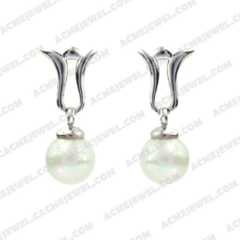 Earrings 925 sterling silver   Rhodium 