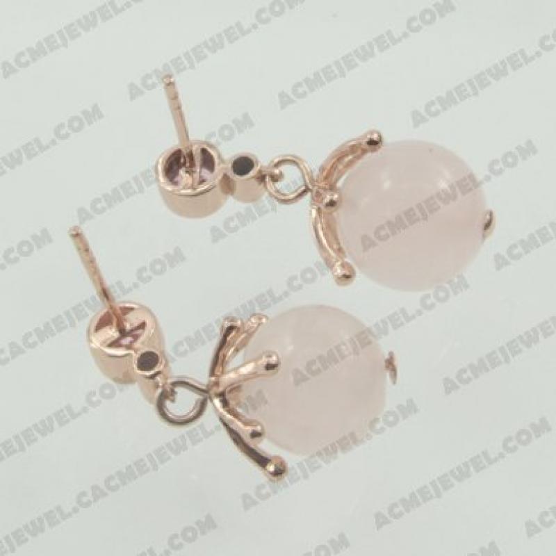 Earrings 925 sterling silver   Rose gold 