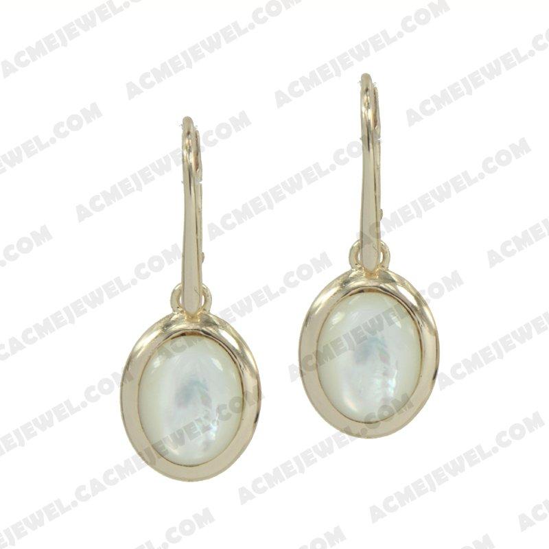 Earrings 925 sterling silver   Gold 