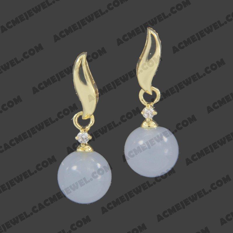 Earrings 925 sterling silver   Gold 