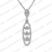   Pendants 925 sterling silver  White Rhodium 